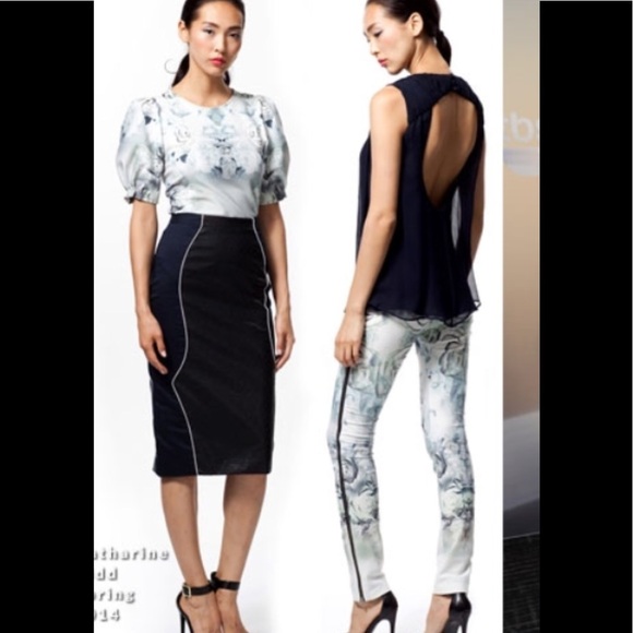 NWT Katharine Kidd Kenya Knee-Length Black Skirt - Picture 2 of 8